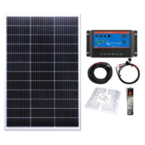 150w Mono Solar Panel Kit With 20A Victron Energy PWM Charge Controller