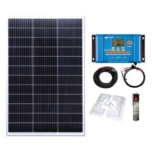 150w Mono Solar Panel Kit With 20A Victron Energy PWM LCD Charge Controller