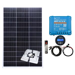 150w Mono Solar Panel Kit With 15A Victron Energy Smart Charge Controller and BMV-712 Smart Battery Monitor