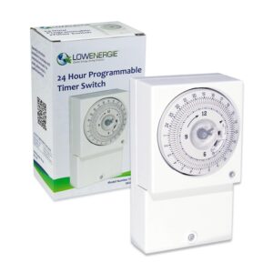24hr Mechanical Wall Timer Switch 3000w Immersion Heater & Lighting