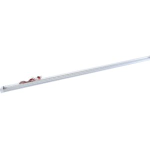 12V Integrated LED tube, 5ft, 6000K, Clear finish
