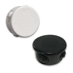 Outdoor Junction Box Case IP55 77mm Weatherproof for Electric CCTV Grey or Black