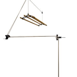 4 Lath Victorian Black Clothes Airer Kit With Tilt Pulley – Choice Of Wooden Lath Lengths