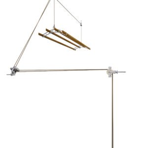 4 Lath Victorian White Clothes Airer Kit With Tilt Pulley – Choice Of Wooden Lath Lengths